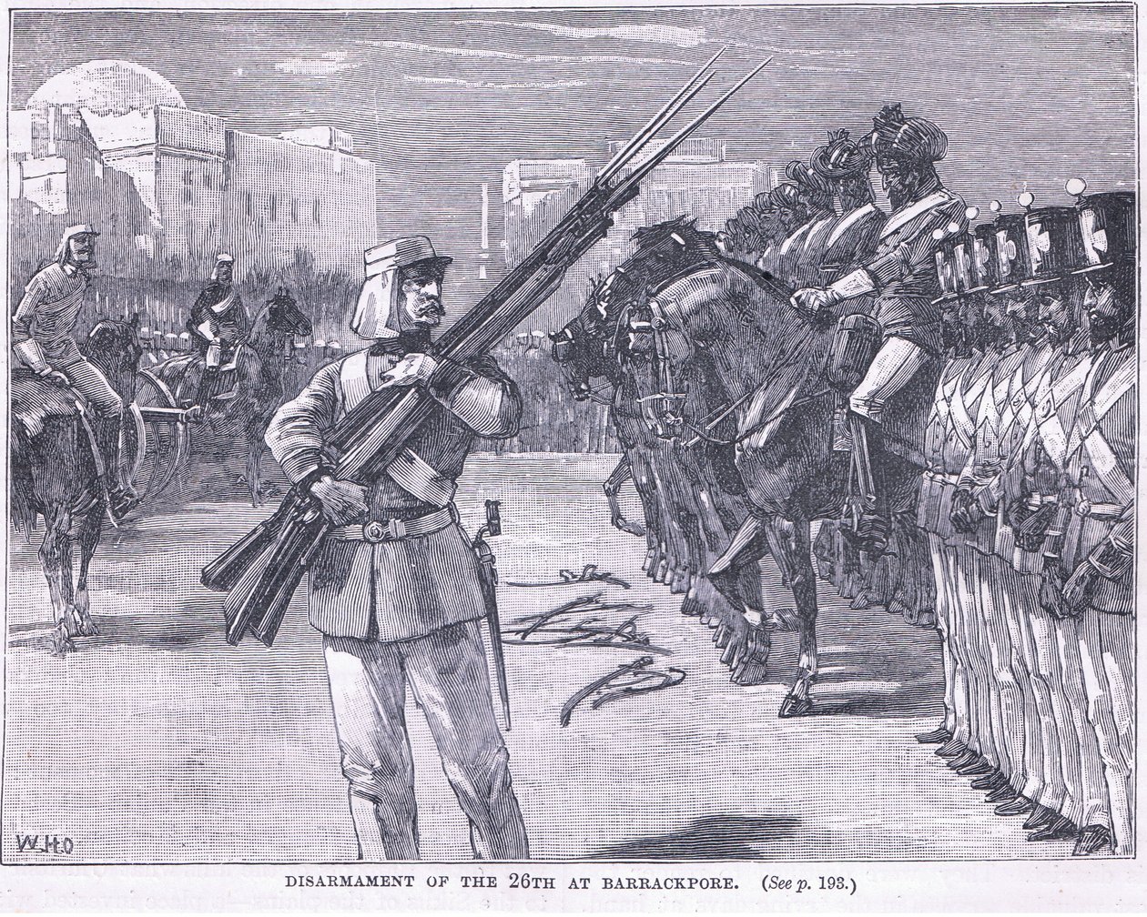 Odzbrojení 26. v Barrackpore 1857 našeho letopočtu od William Heysham Overend