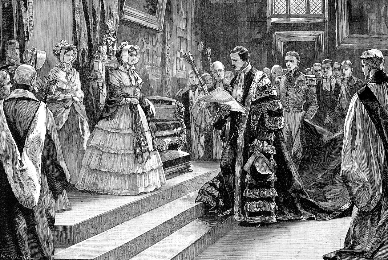 Prezentace královně, c1850, 1900 od William Heysham Overend