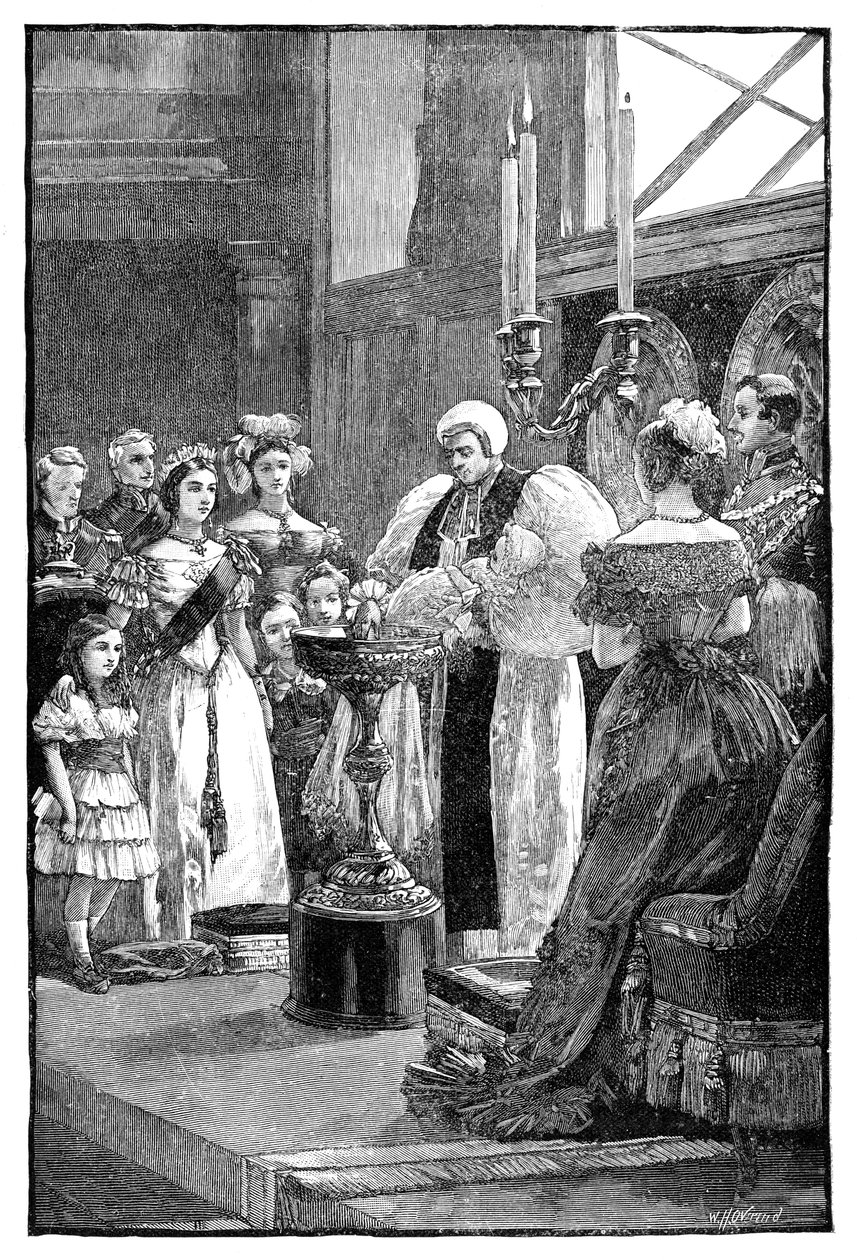 Křest princezny Louise, c1848, 1900. od William Heysham Overend