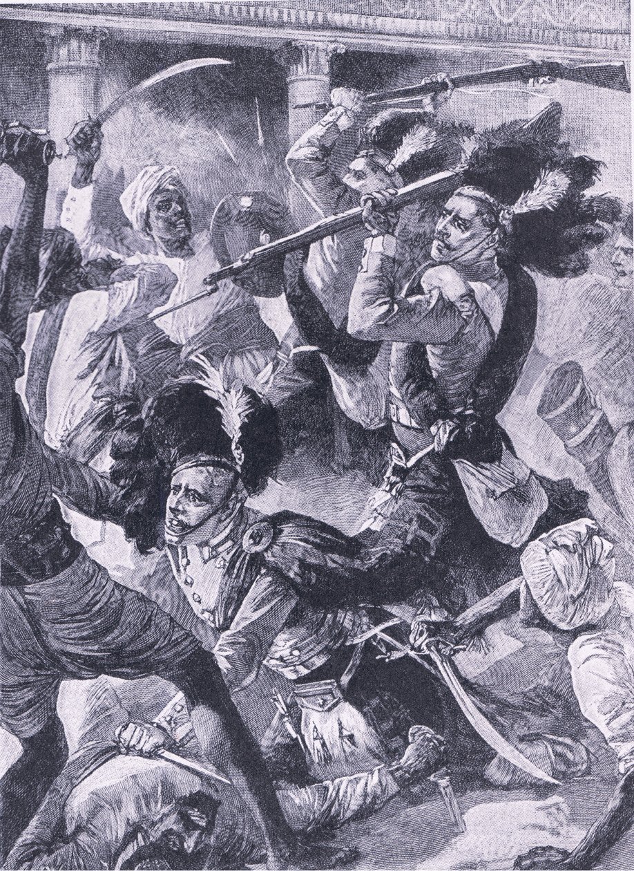 Druhý reliéf Lucknow, ilustrace z 