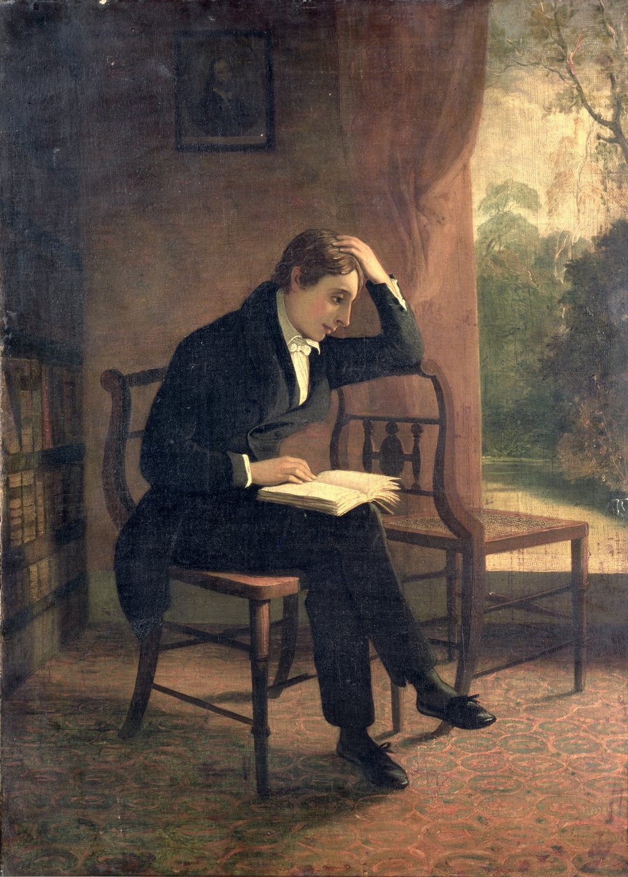 Portrét Johna Keatse (podle Josepha Severna) od William Hilton