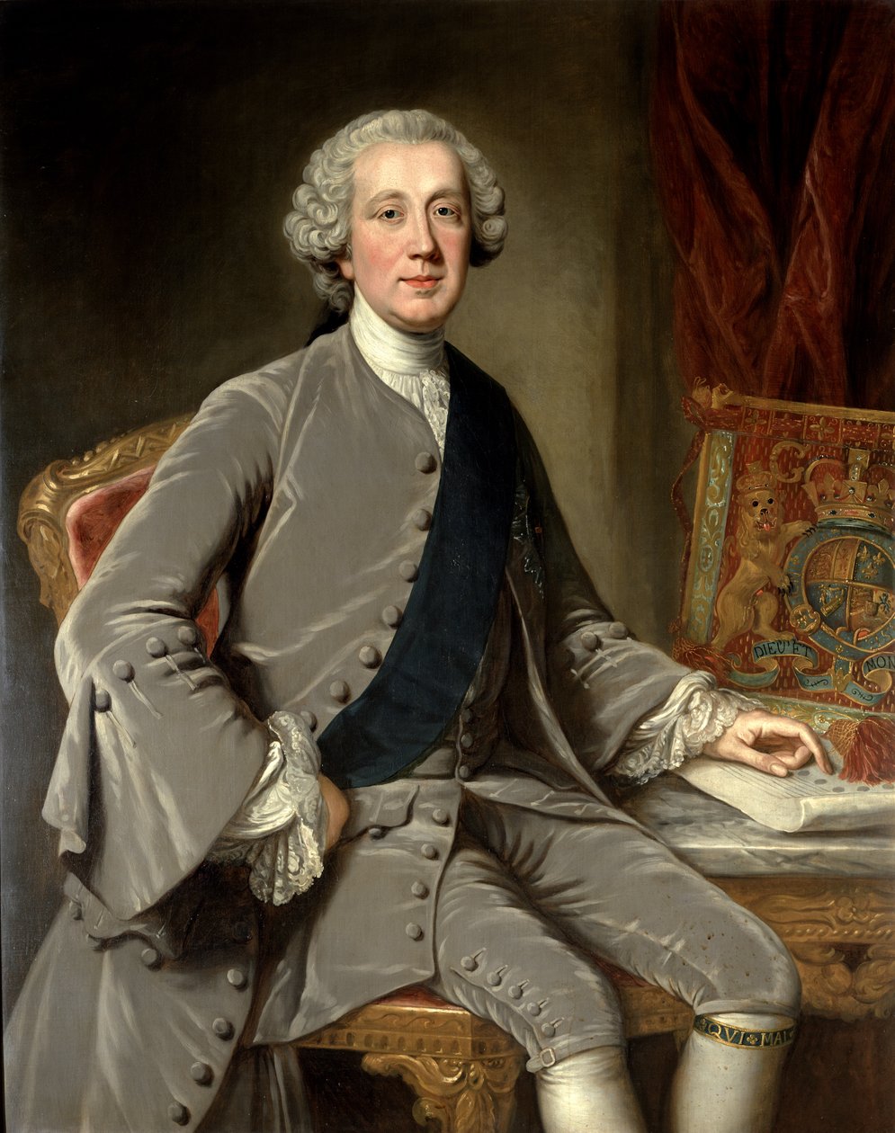 Richard Grenville, Earl Temple, kolem roku 1760 od William Hoare