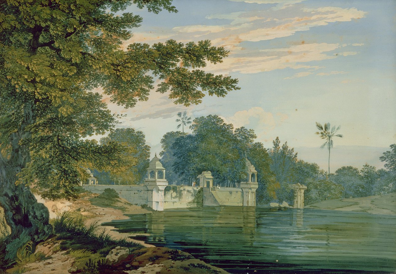 Pohled poblíž Agry, kolem roku 1780 od William Hodges