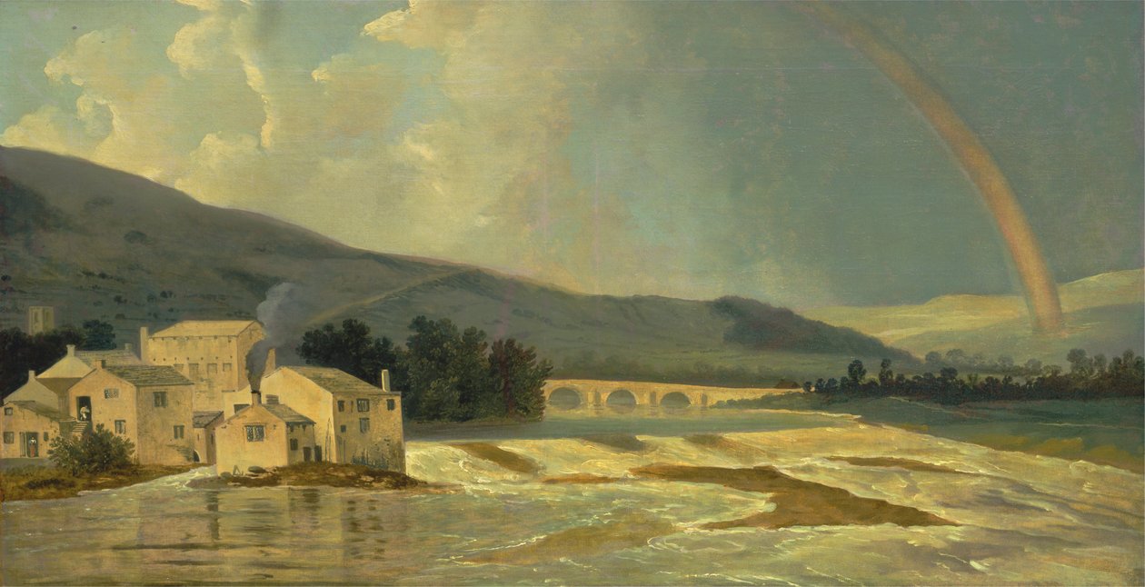 Otley Bridge na řece Wharfe od William Hodges