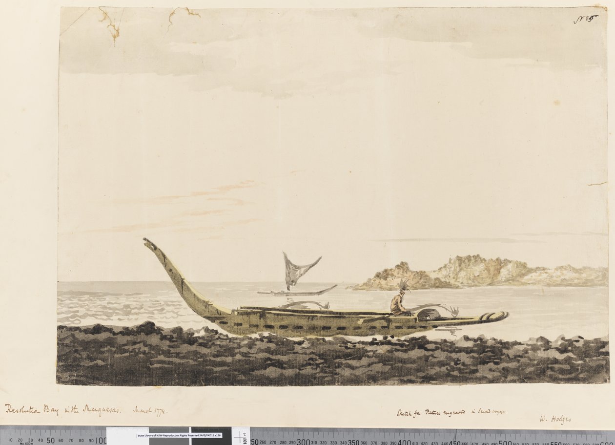 Page 25 Resolution Bay v Marquesas. 1774 od William Hodges