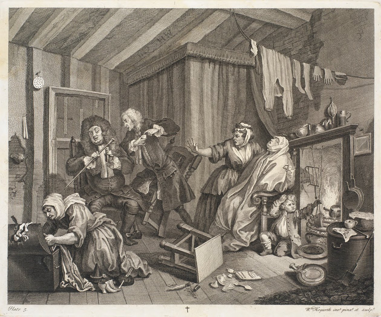 Nevěstin pokrok od William Hogarth