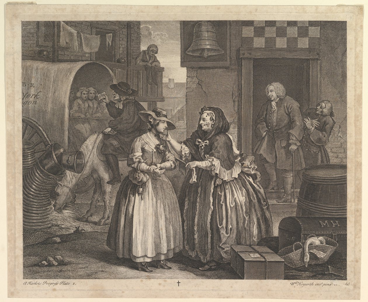 A Harlots Progress, deska 1, duben 1732. od William Hogarth