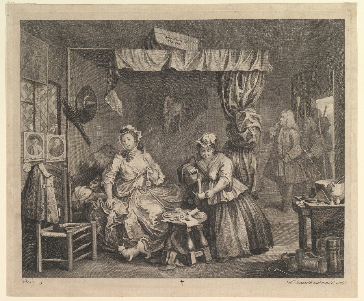 A Harlots Progress, deska 3, duben 1732. od William Hogarth