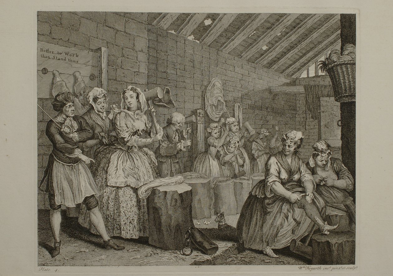 Život prostitutky: tabule 4 od William Hogarth