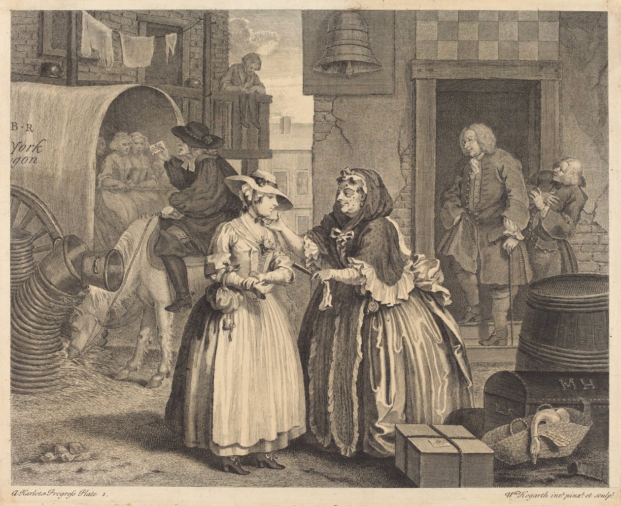 Nevěstin pokrok: pl.1 od William Hogarth