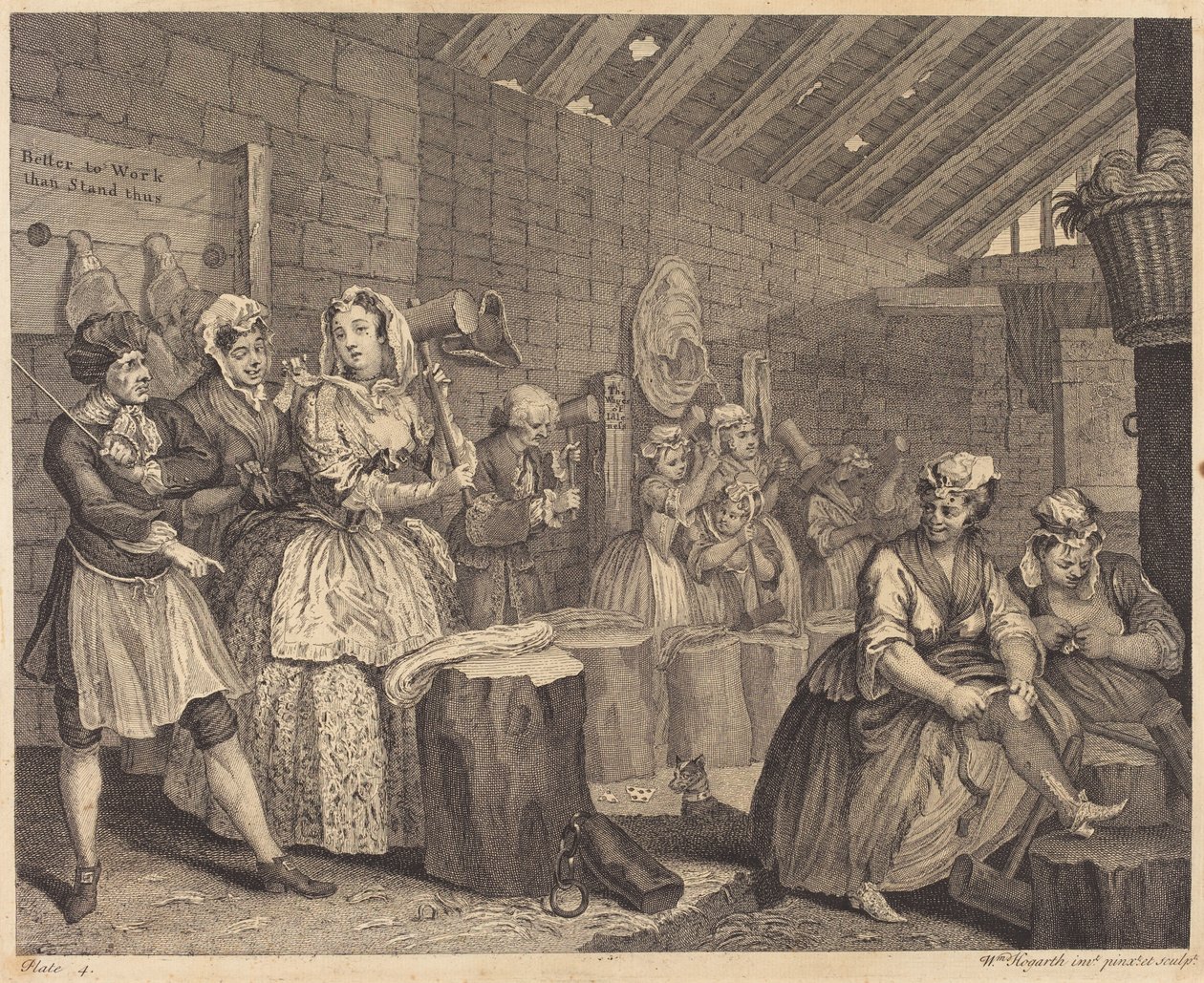 Nevěstin pokrok: pl.4 od William Hogarth