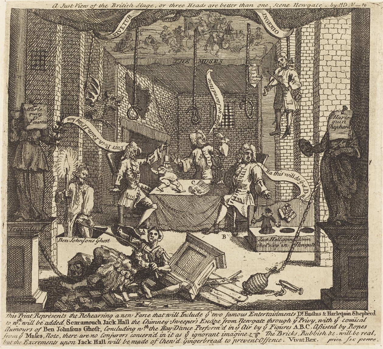 Spravedlivý pohled na britskou scénu od William Hogarth
