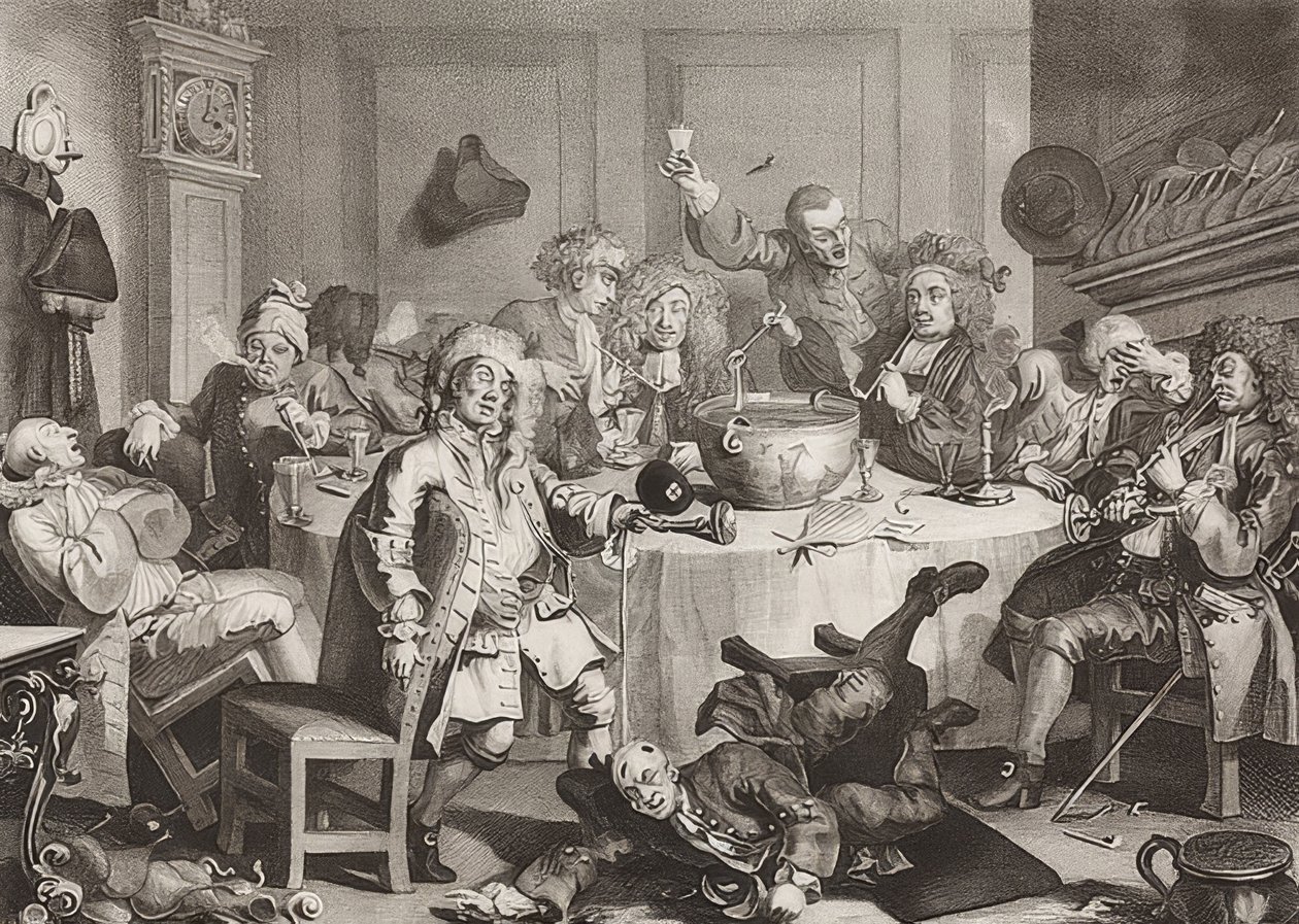 Půlnoční moderní rozhovor. 1733 od William Hogarth