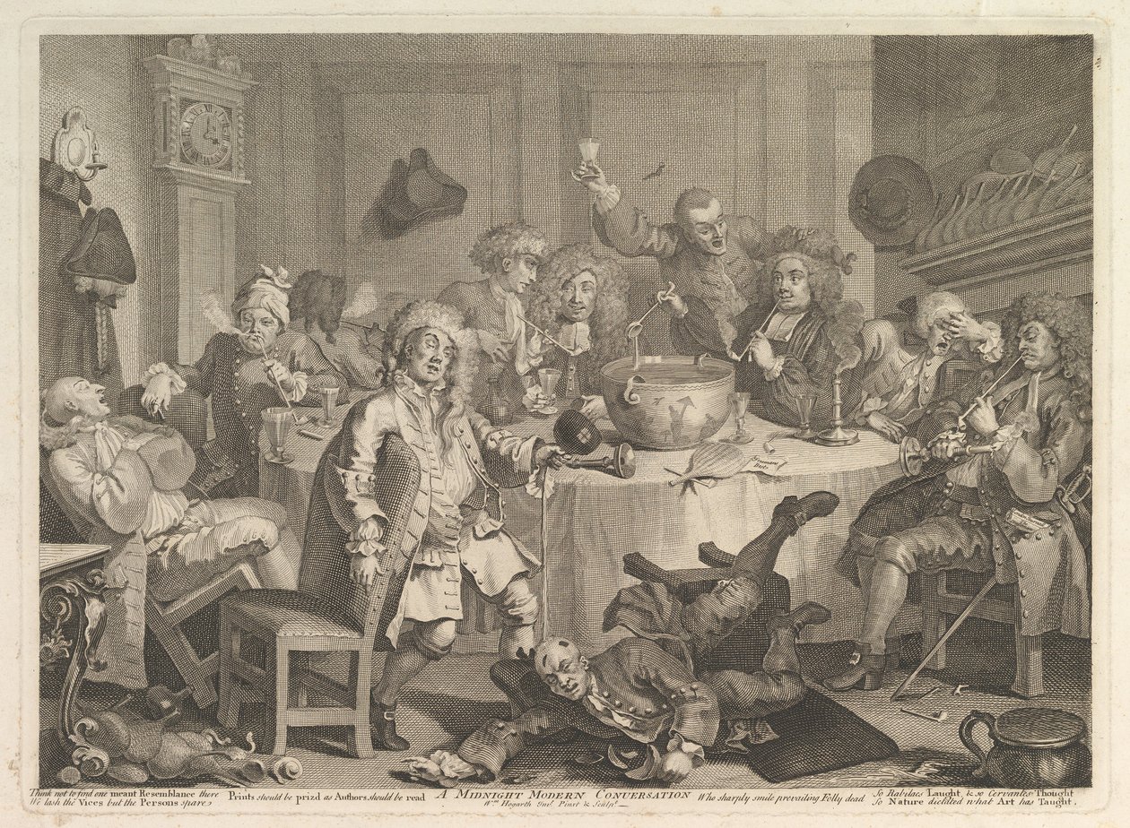Půlnoční moderní rozhovor, březen 1732. od William Hogarth