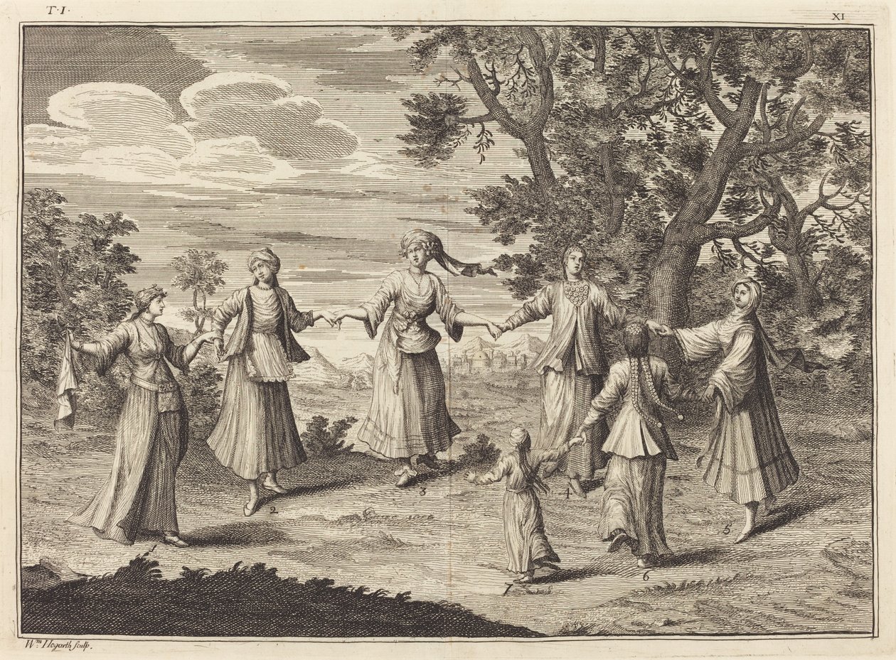 Domorodý tanec od William Hogarth