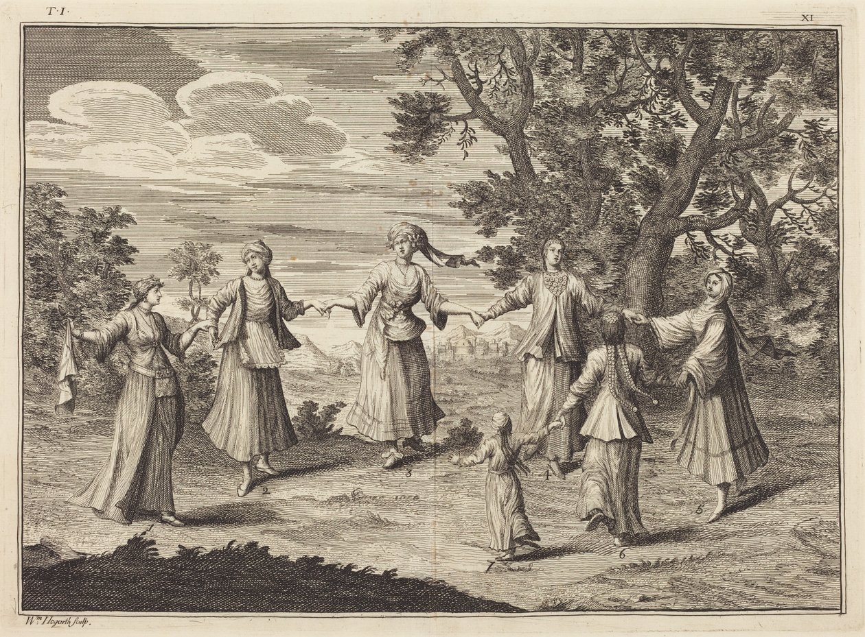 Domorodý tanec od William Hogarth