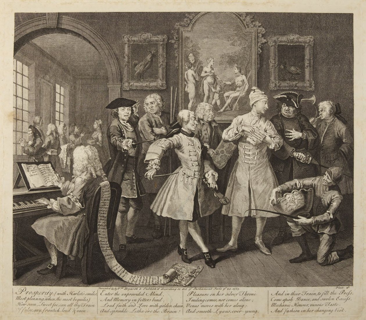 Cesta hříšníka, deska č. 2 od William Hogarth