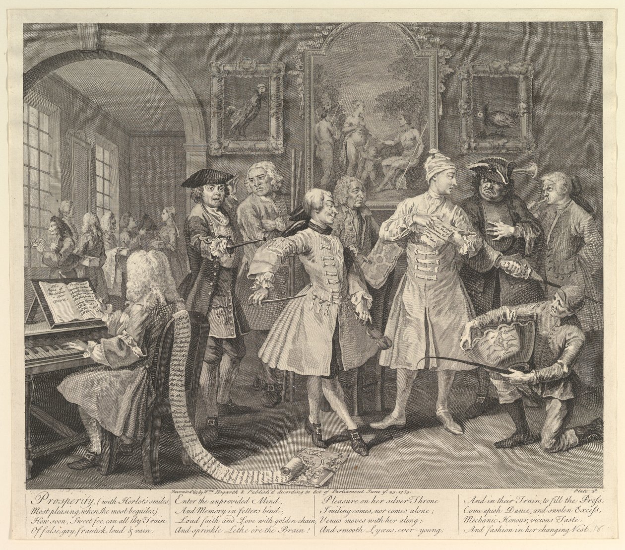 A Rakes Progress, deska 2, 25. června 1735. od William Hogarth