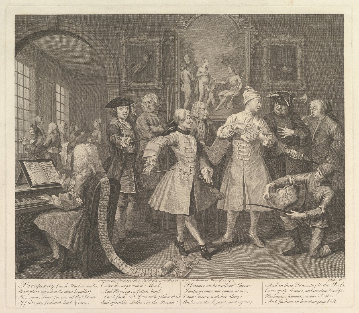 A Rakes Progress, deska 2, 25. června 1735. od William Hogarth