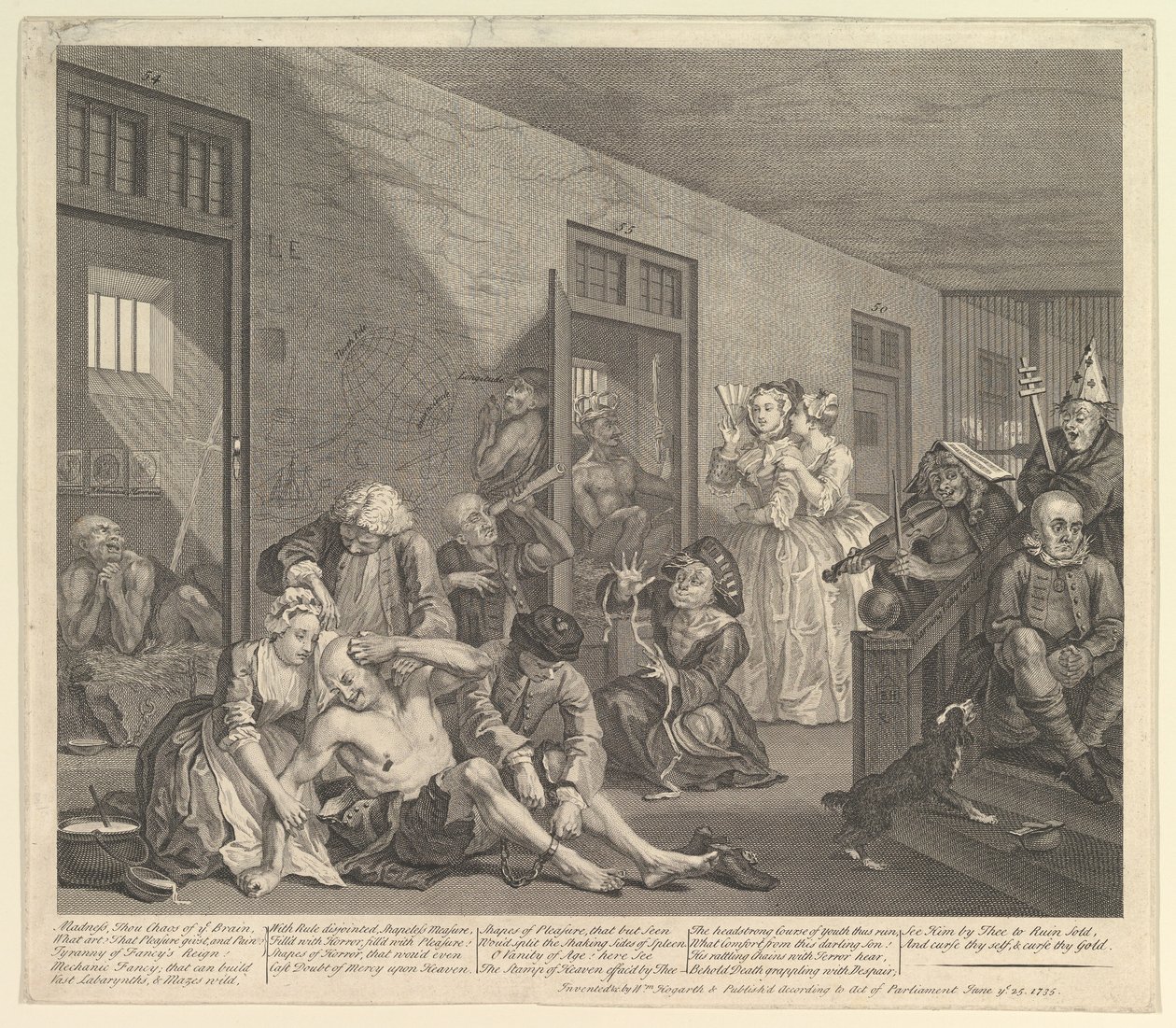 A Rakes Progress, deska 8, 25. června 1735. od William Hogarth