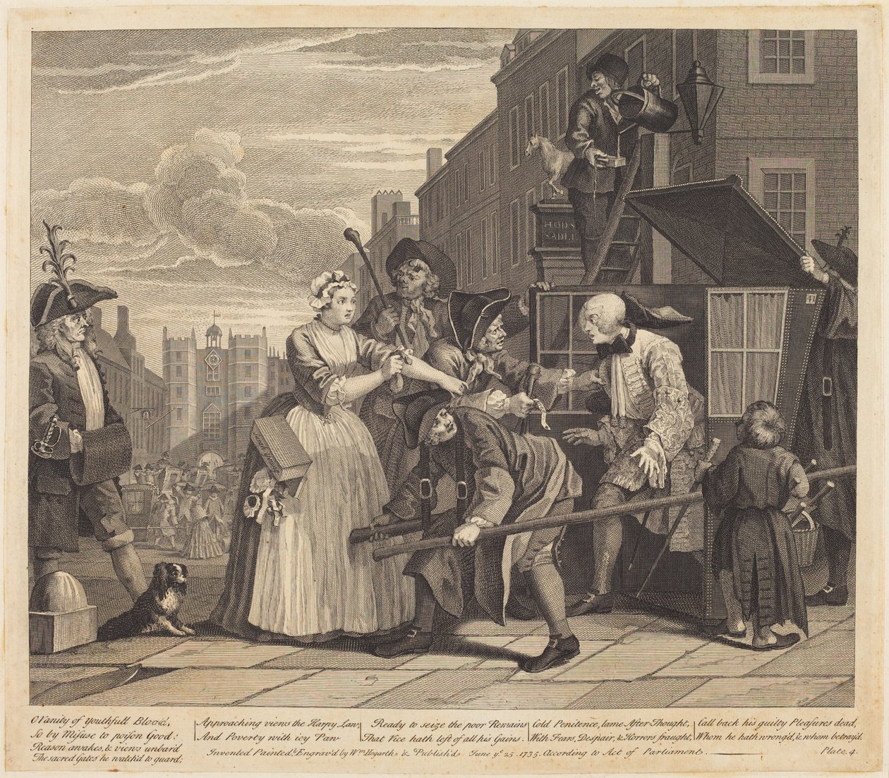 Cesta hříšníka: obr. 4 od William Hogarth