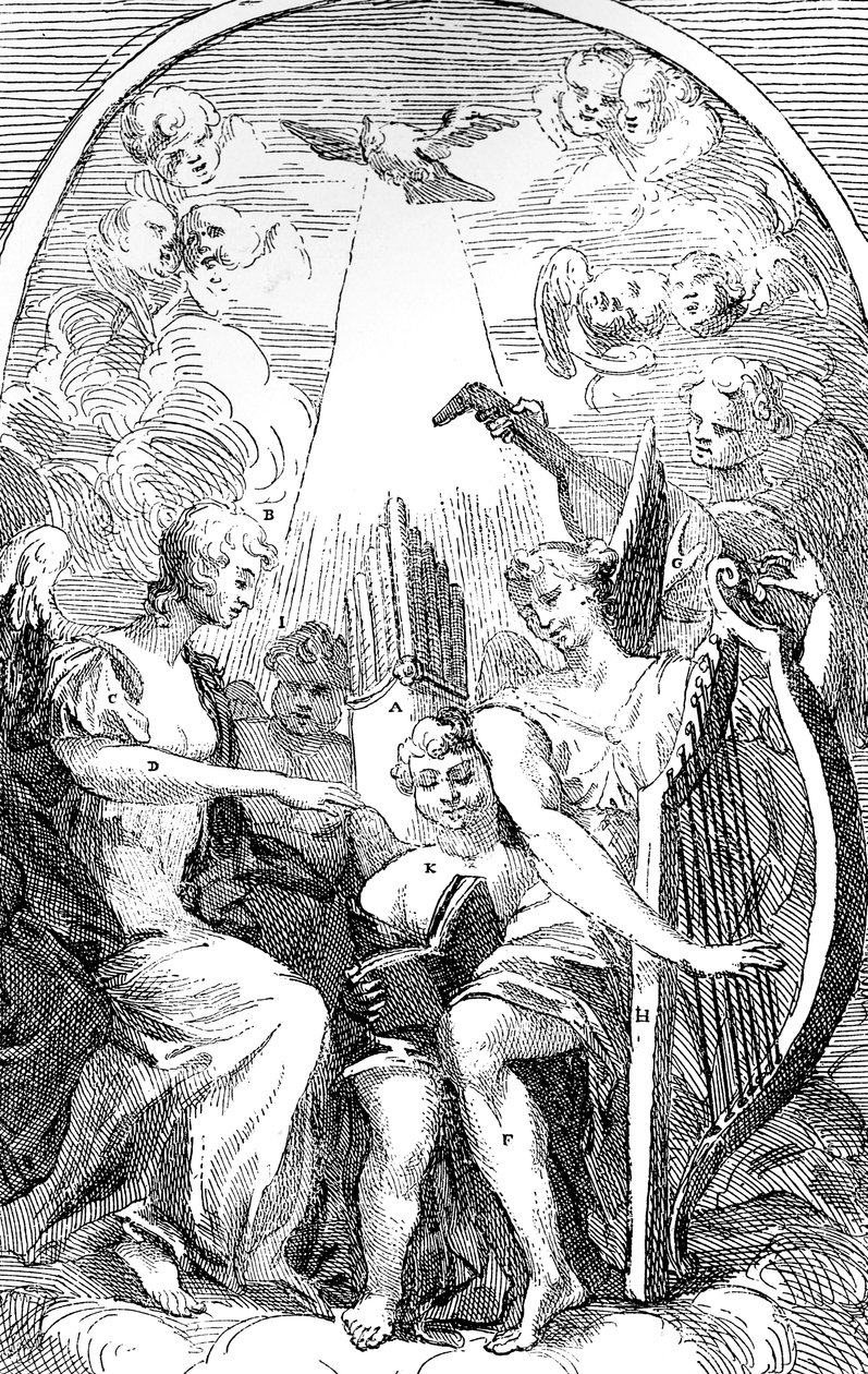 Satira na oltáři – kus od Kenta v kostele St Clement Danes, Westminster, 1725 od William Hogarth