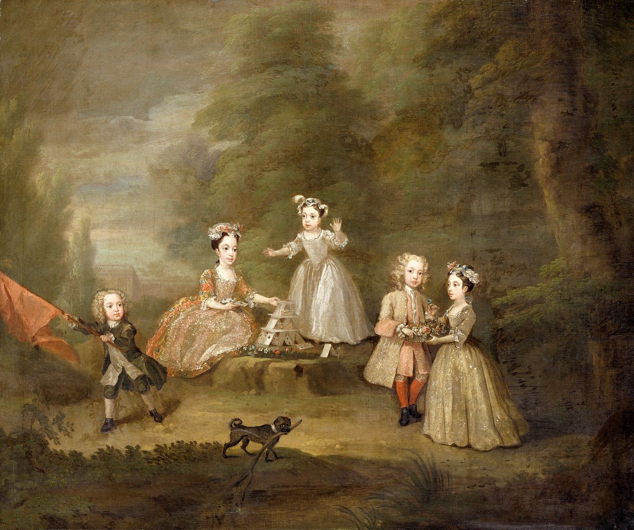 "Domeček z karet", 1730 od William Hogarth