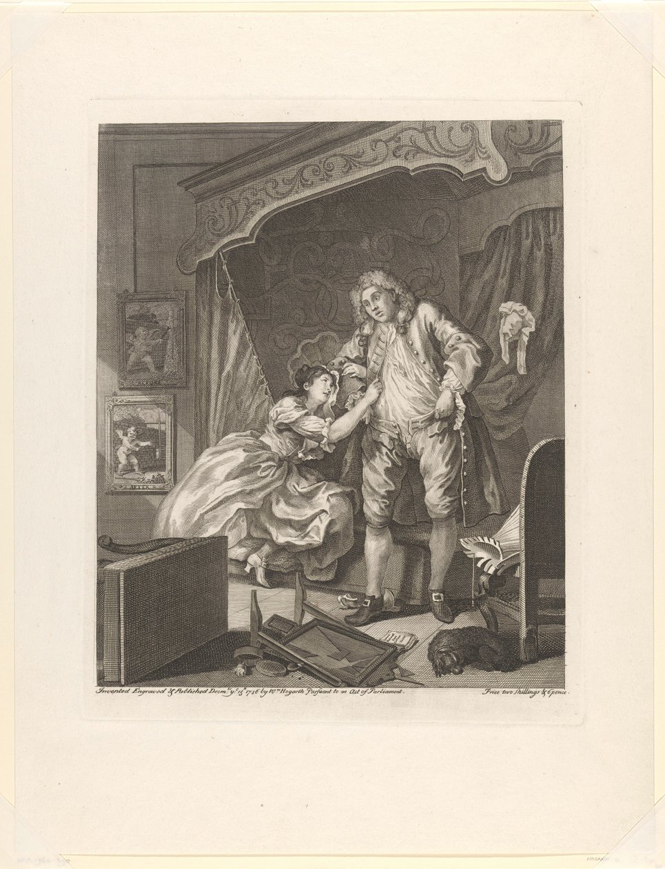 ‘After’ Vrouw hangt aan de arm van een man in een slaapkamer After (title on object) Voor en na (series title) Before and after (series title)   1382145   cs       czech Successfully Translated  Original: Nature morte. Peinture de Olga Vladimirovna Rozanov od William Hogarth