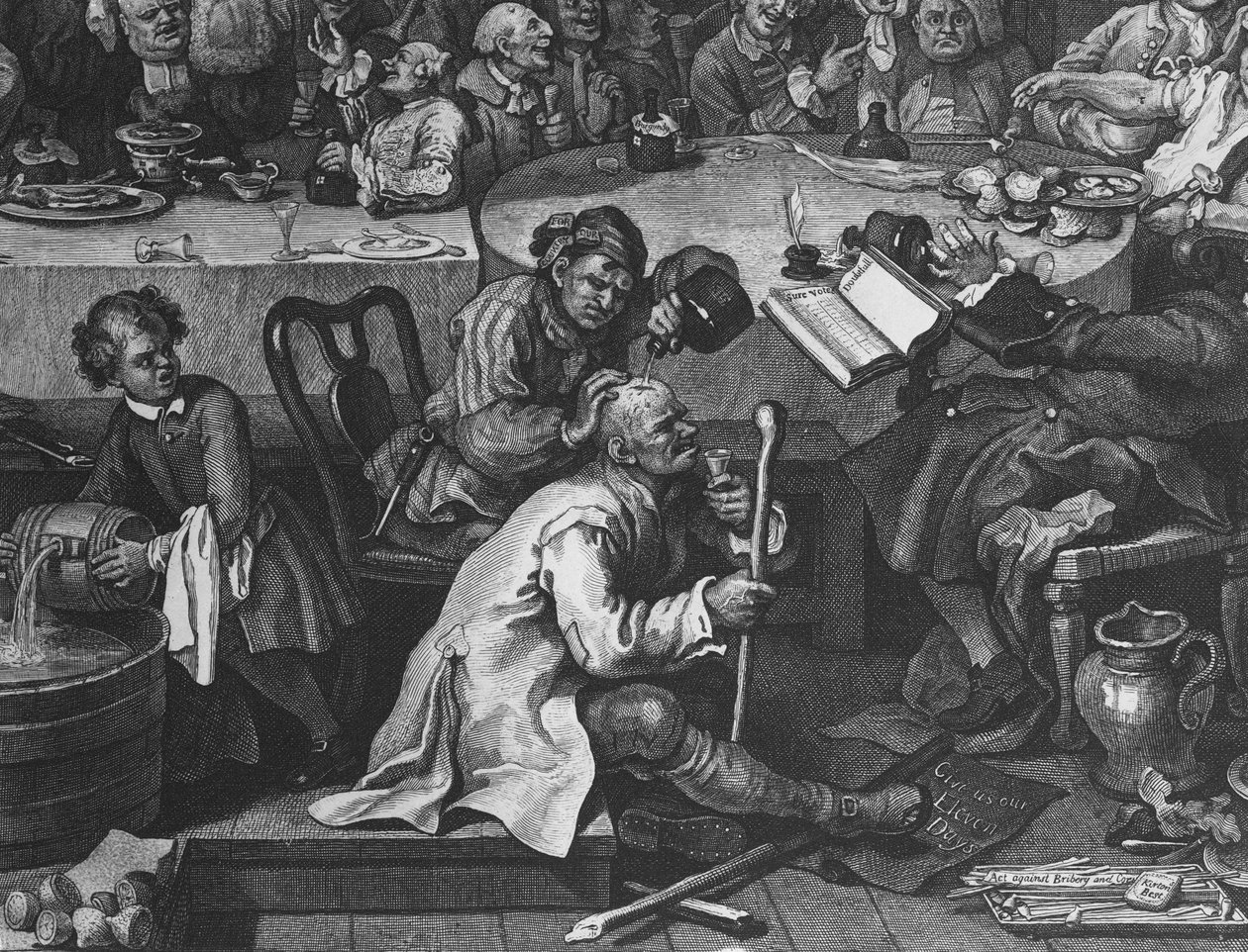 An Election Entertainment, 1755 (detail 396068) od William Hogarth