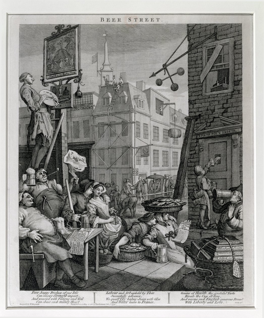 Beer Street, 1751 od William Hogarth