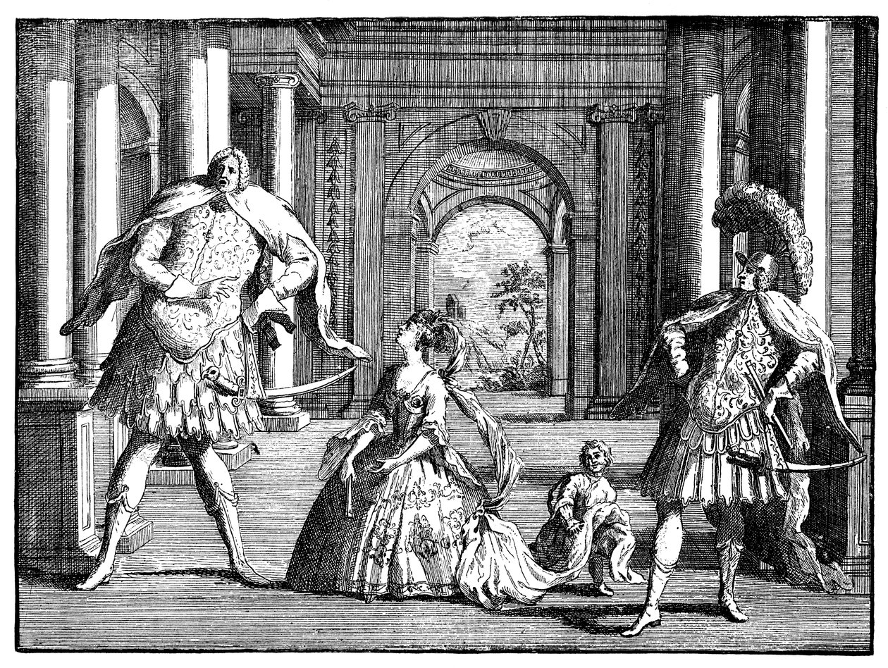 Berenstat, Cuzzoni a Senesino c1725. od William Hogarth