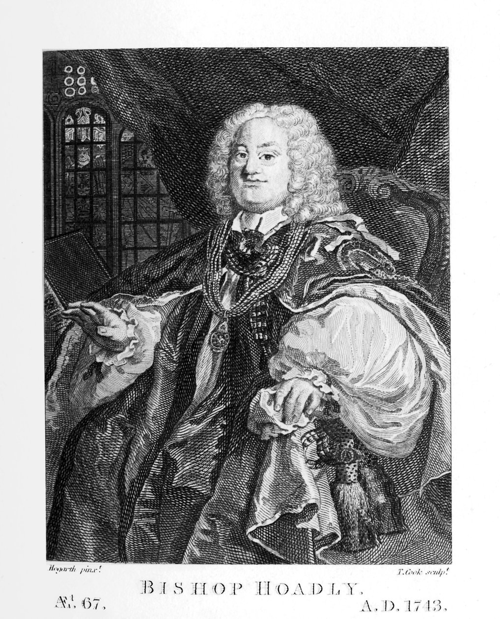 Biskup Hoadly od Williama Hogartha od William Hogarth