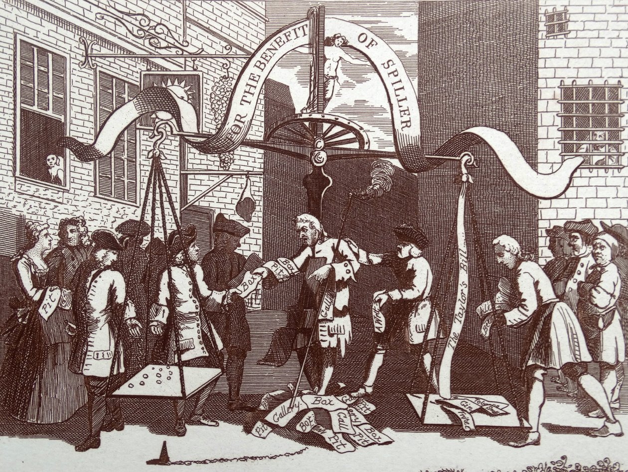 Chlapci pokukující po přírodě od William Hogarth