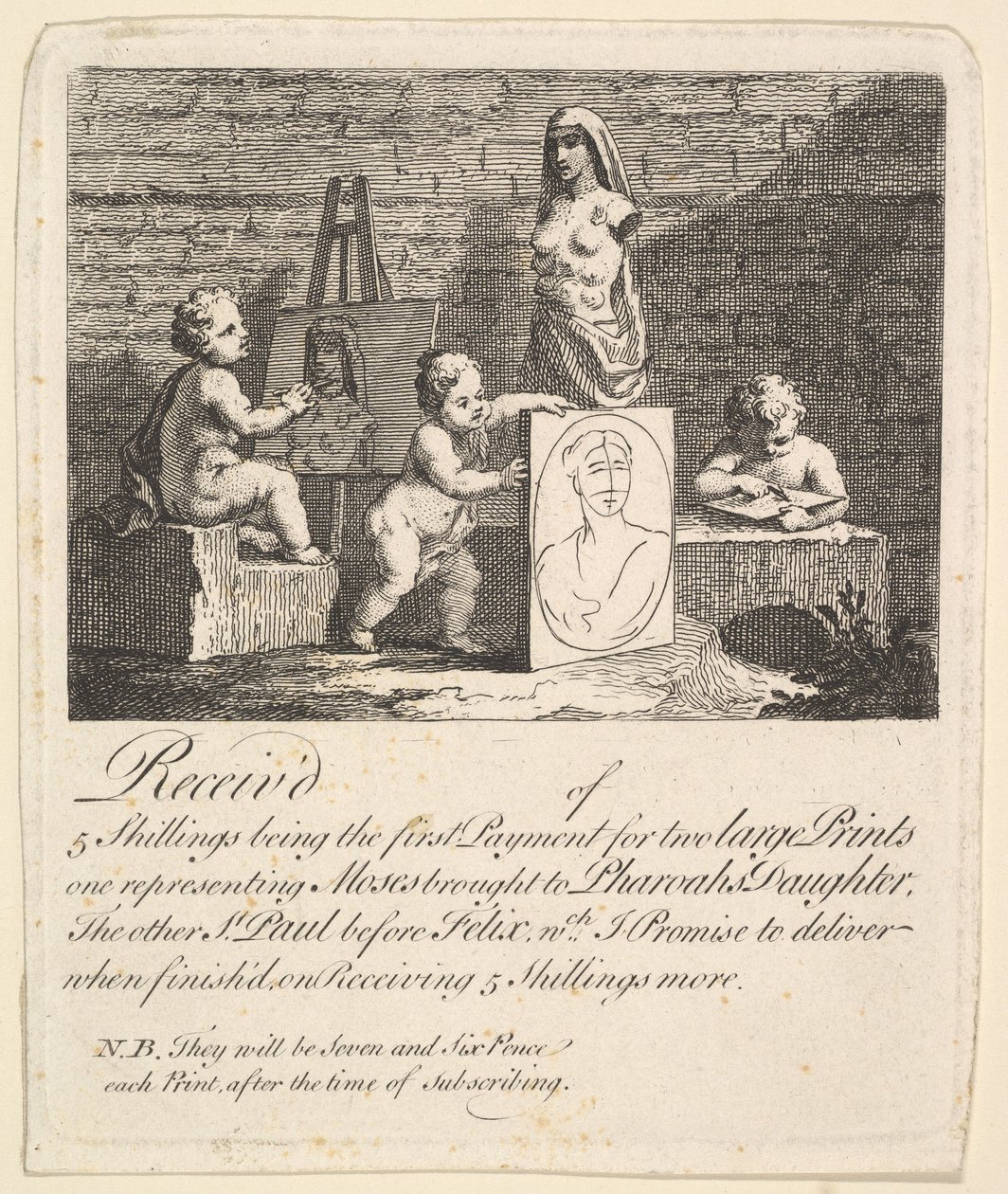 Chlapci pokukující v přírodě, 1731-51. od William Hogarth