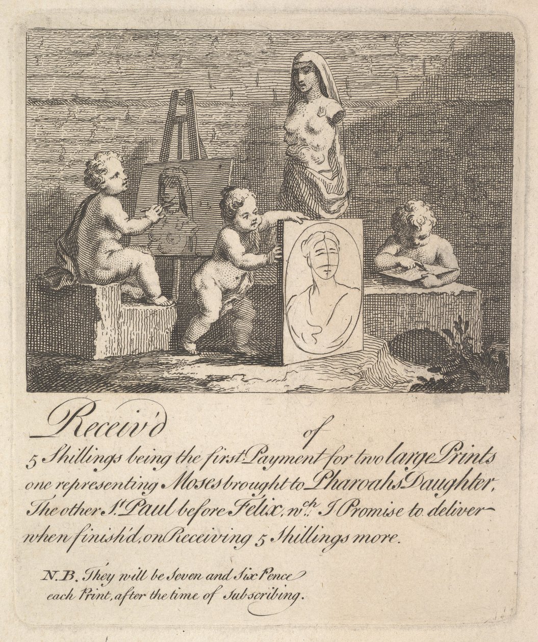 Chlapci pokukující v přírodě, 1751. od William Hogarth