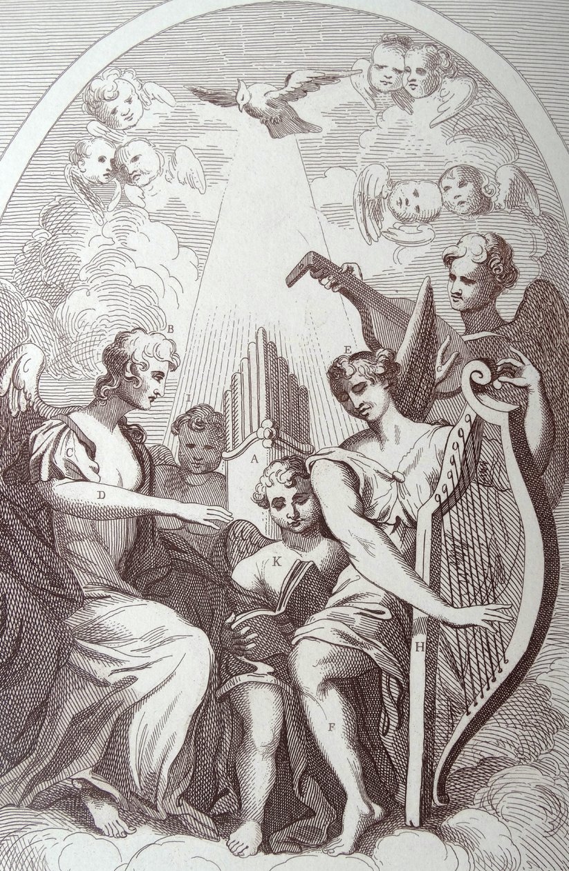 Burleska na Kentově oltáři v St Clement Danes od William Hogarth