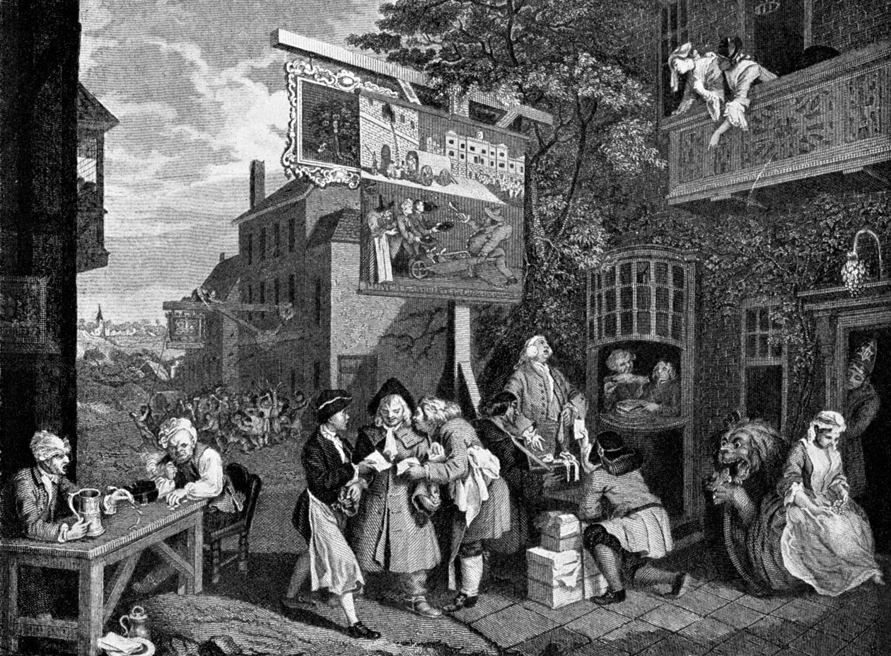 Získávání hlasů, 1757 od William Hogarth