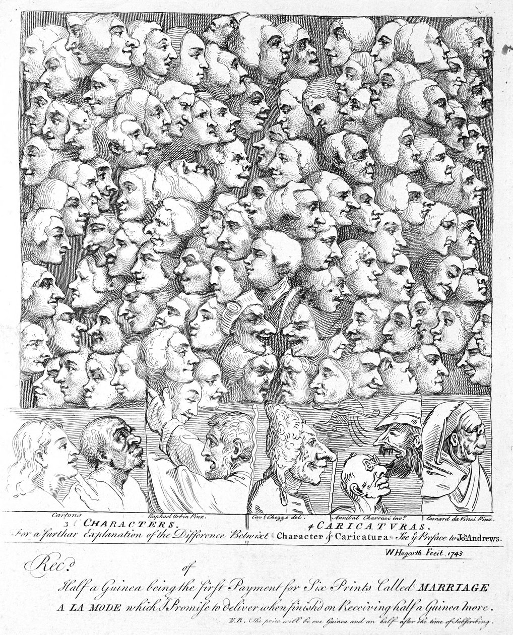 Postavy a karikatury od William Hogarth