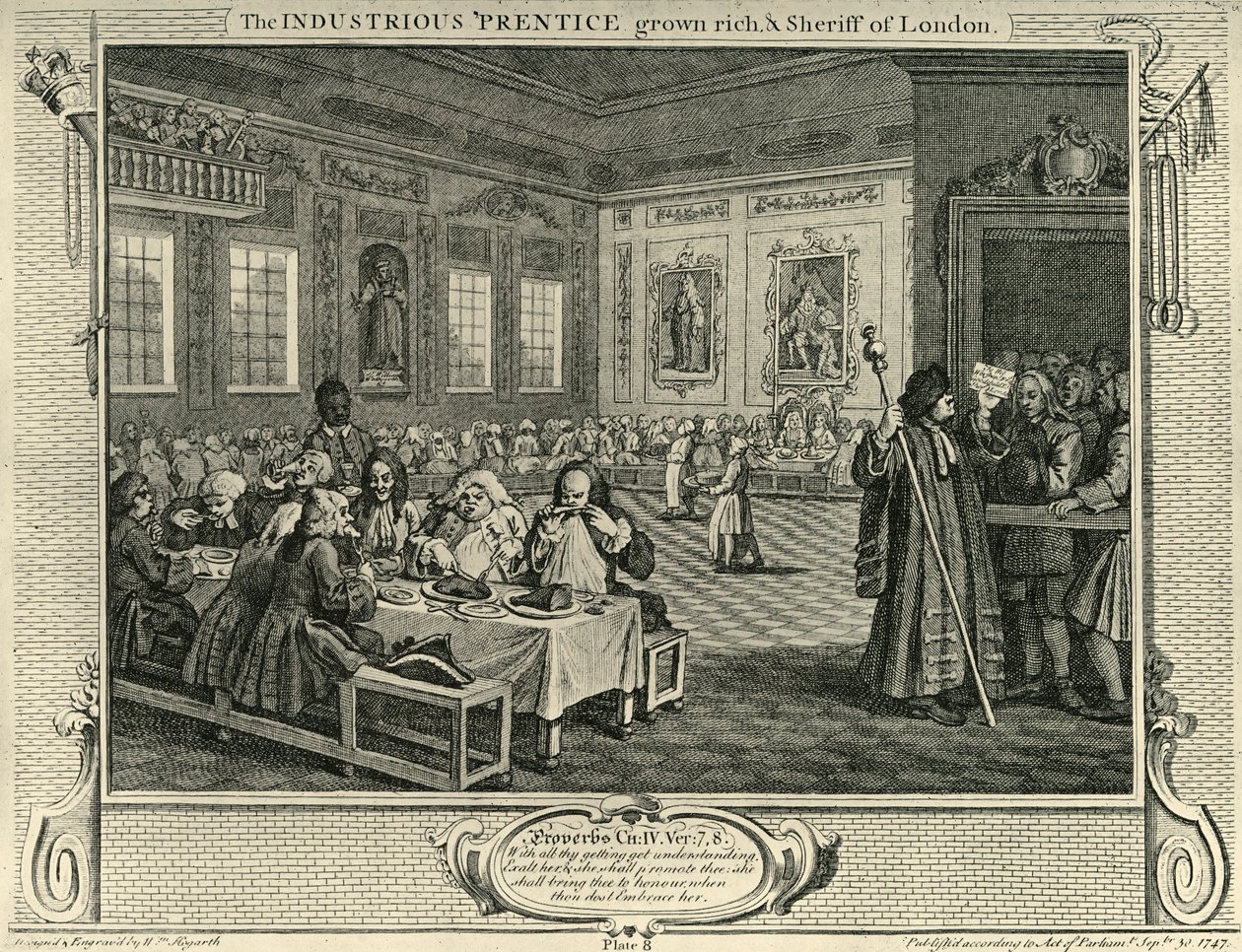 Městské slavnosti, 1747, 1925. od William Hogarth