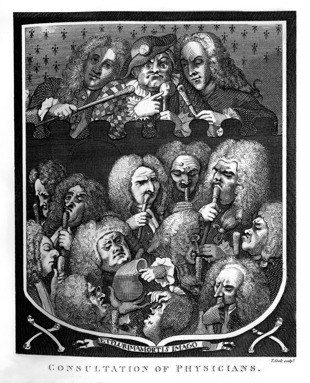 Konzultace lékařů od Williama Hogartha od William Hogarth