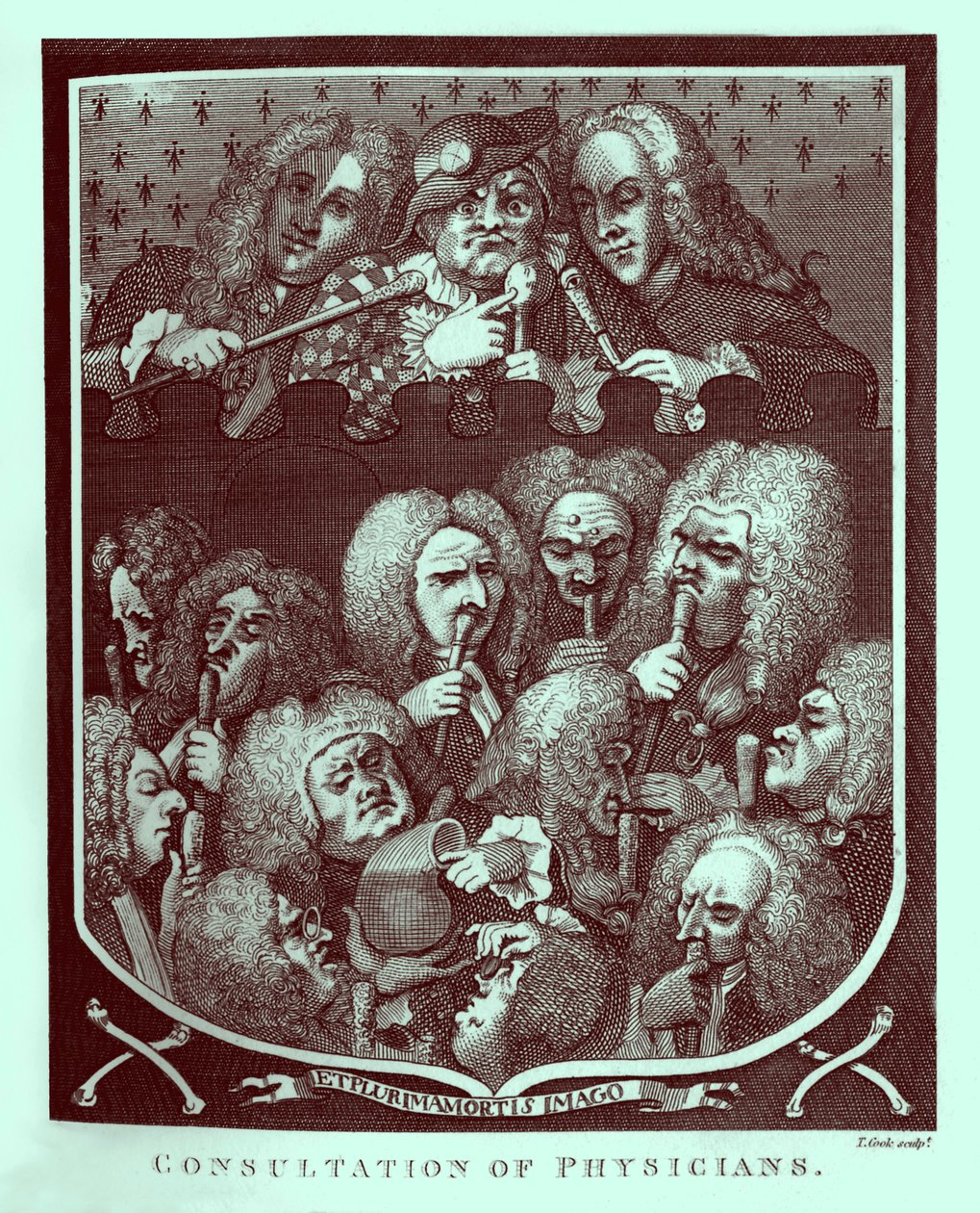 Konzultace lékařů od Williama Hogartha od William Hogarth