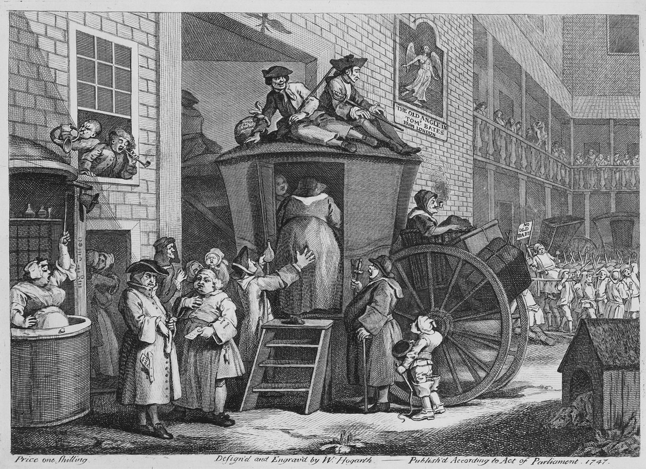 Country Inn Yard, 1747 od William Hogarth