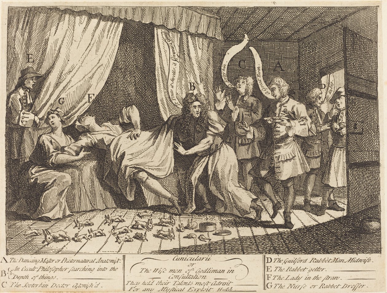 Cunicularii aneb The Wise Men of Godliman in Consulting od William Hogarth