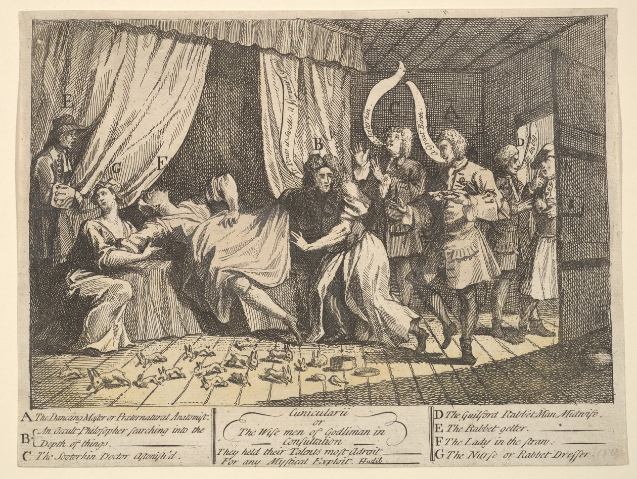 Cunicularii, neboli mudrci z Godlimonu v poradě, prosinec 1726. od William Hogarth
