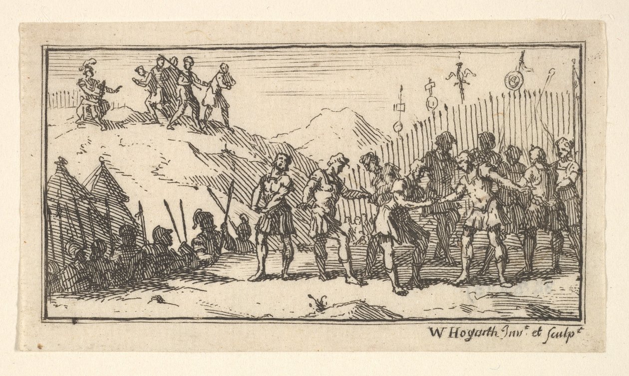 Decimace John Beaver, Římské vojenské tresty, 1725, po roce 1725. od William Hogarth