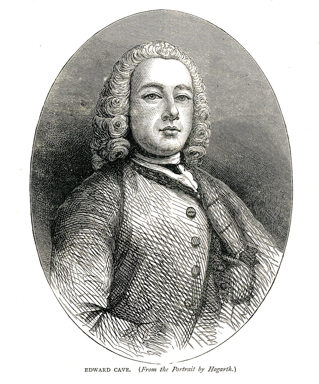 Edward Cave, cca 1700s od William Hogarth