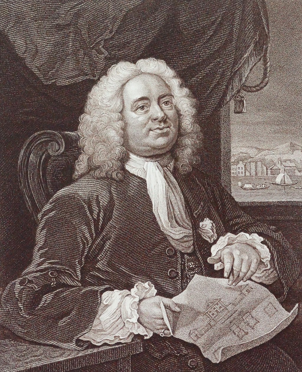 Rytina Daniel Lock Esq od Williama Hogartha od William Hogarth