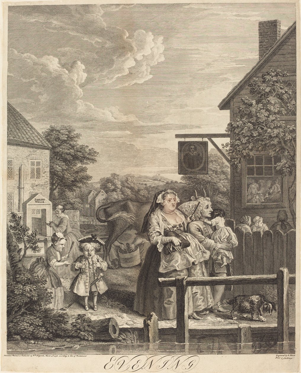 Večer od William Hogarth