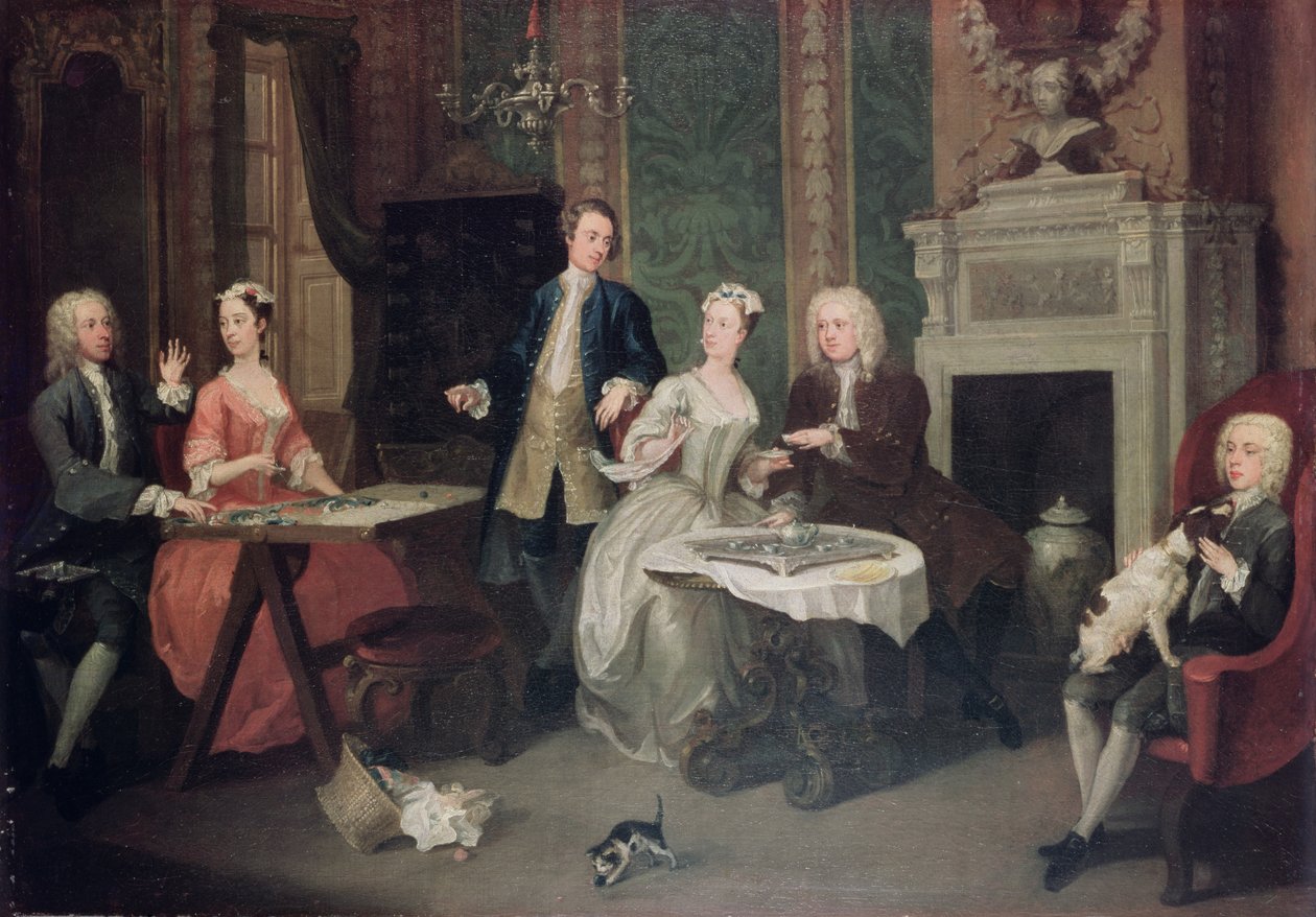 Rodinná párty od William Hogarth