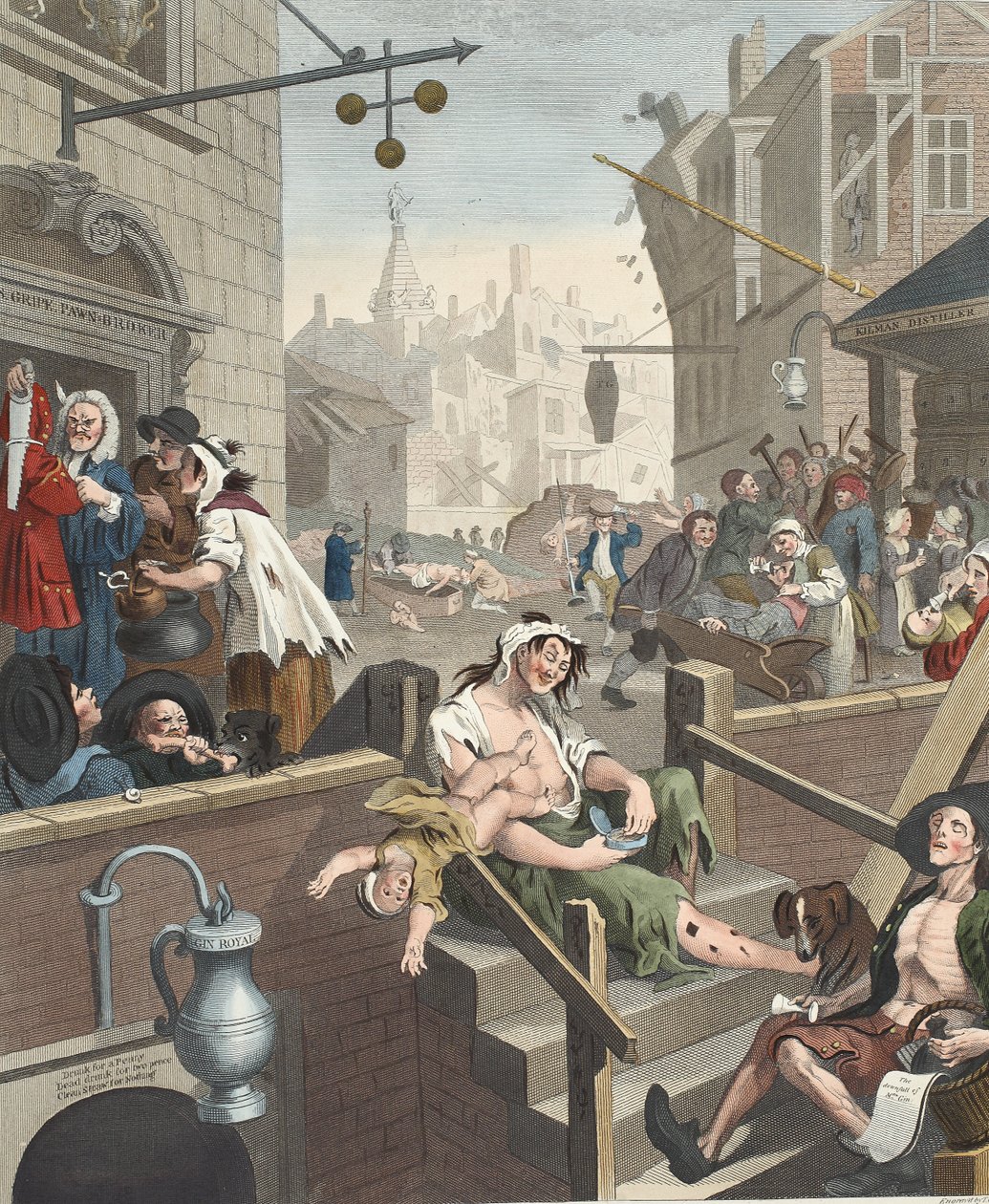 Gin Lane, ilustrace z 
